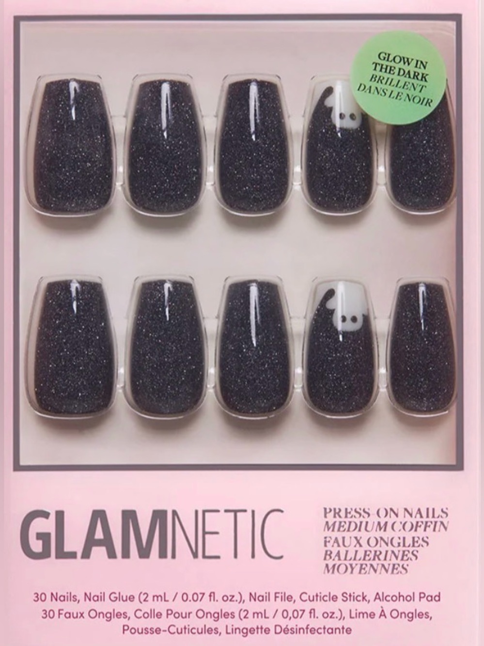 NWT Glamnetic Phantom Glow Glow In The Dark Nail Kit